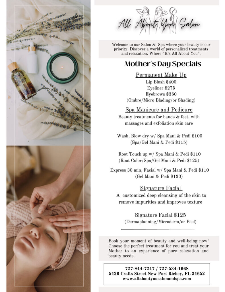 Specials At All About You Salon And Spa All About You Salon And Spa Specials at all about you salon and spa all about you salon and spa